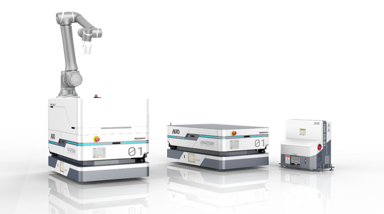 BBIN宝盈數位開發的自主式移動機器人（AMR250M），搭配全向輪並結合AI演算法、2D LiDAR、3D攝影機等技術，協助客戶實現產線全自動化